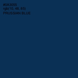 #0A3055 - Prussian Blue Color Image